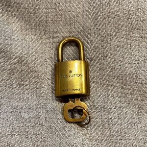 Louis Vuitton Brass Padlock with Key